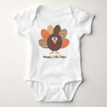 Mummy's Little Turkey Baby Shirt