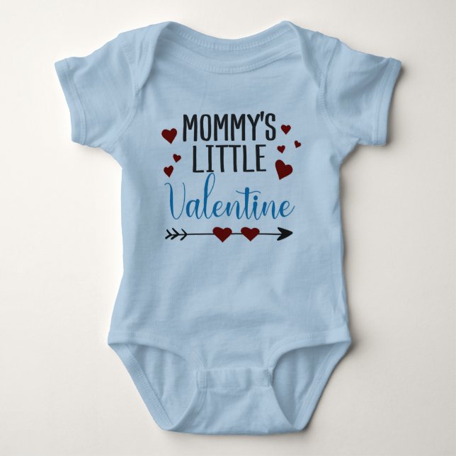"Mummy's little Valentine" Baby Bodysuit (Front)