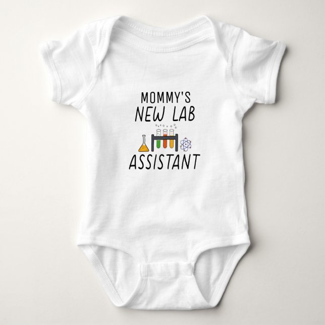 Mummy's New Lab Assistant | Doctor Mum Baby Bodysuit (Front)