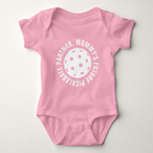 Mummy's pickleball partner baby bodysuit