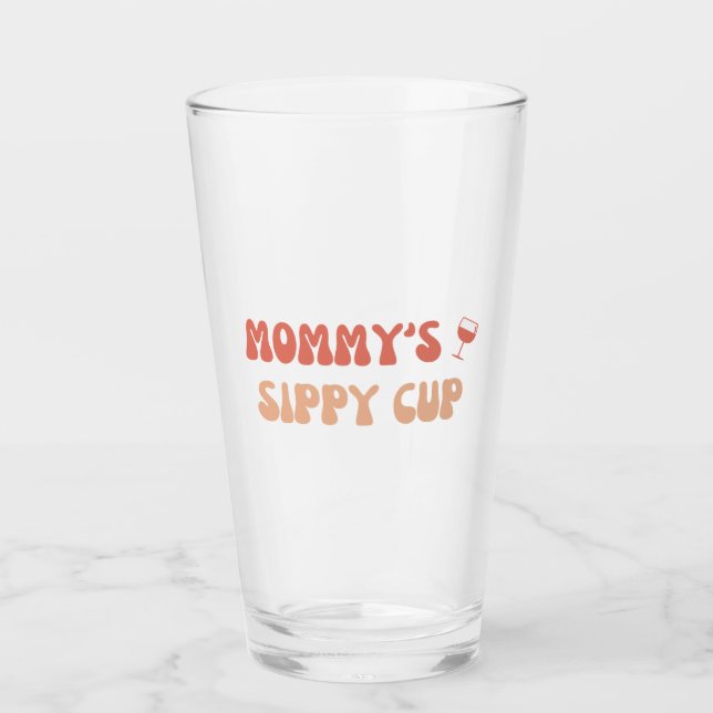 Mummy's Sippy Cup - Funny Wine Labels for New Moms (Front)