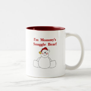 Mummy's Snuggle Bear T-shirts and Gifts Two-Tone Coffee Mug