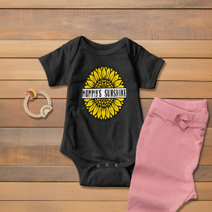Mummy's Sunshine Sunflower Baby Bodysuit