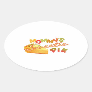 Mummy's Sweetie Pie Oval Sticker