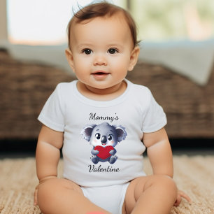 Mummy's Valentine Koala Baby Bodysuit