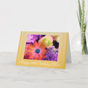Mum's 60th birthday roses card