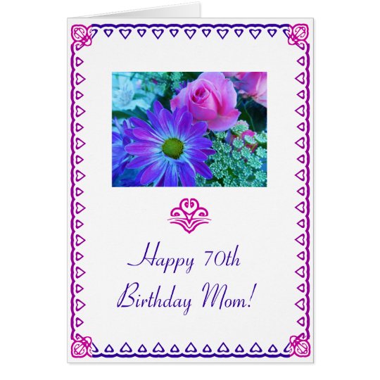Mum's 70th Birthday Card