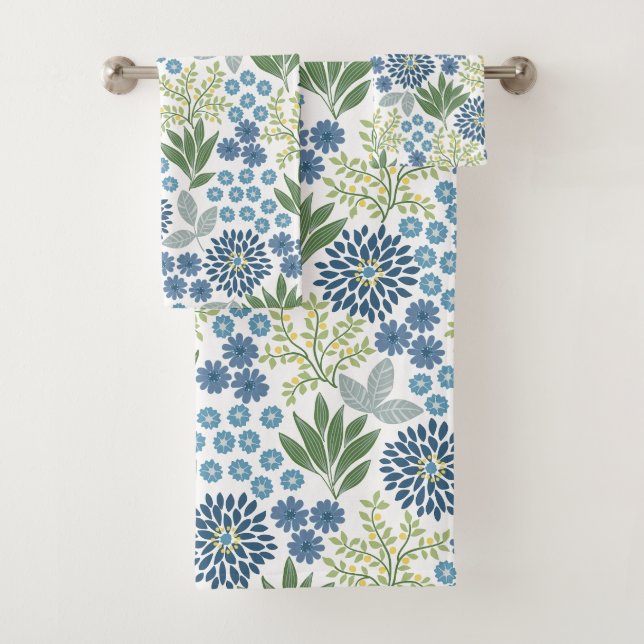 Mums and Lemons Shower Curtain Bath Towel Set (Insitu)