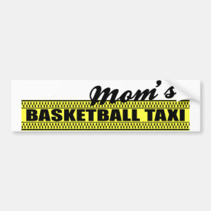 Mum's Basketball Taxi Bumper Sticker