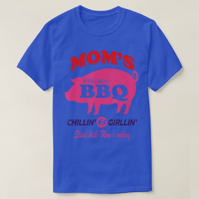 Mum's BBQ Chillin' & Grillin' Funny Mother's Day M T-Shirt (Design Front)