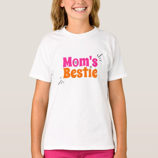 Mum's Bestie T-Shirt for Girls | DP7 (Front)