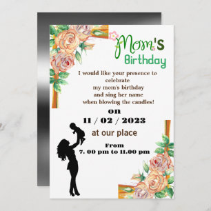 mum's birthday Invitation