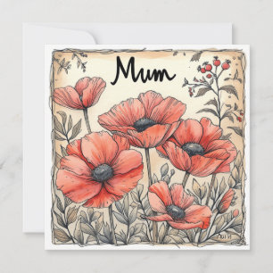 Mum's Blessings: Sweet Sentiments Holiday Card