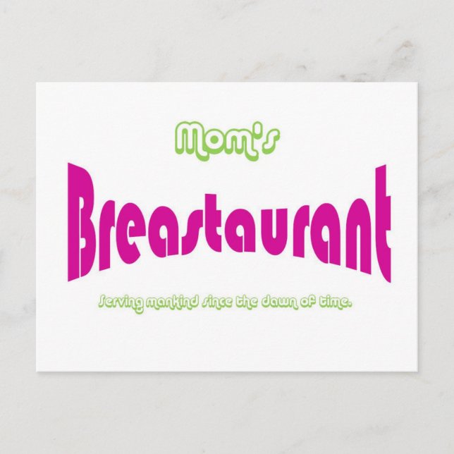 Mum's Breastaurant Postcard (Front)