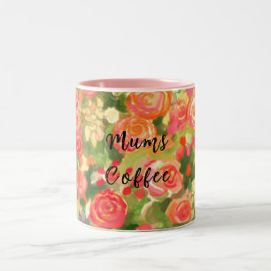 Mums coffee, Floral Mug