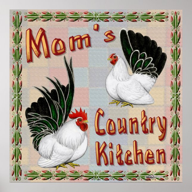 Mum's Country Kitchen Poster (Front)