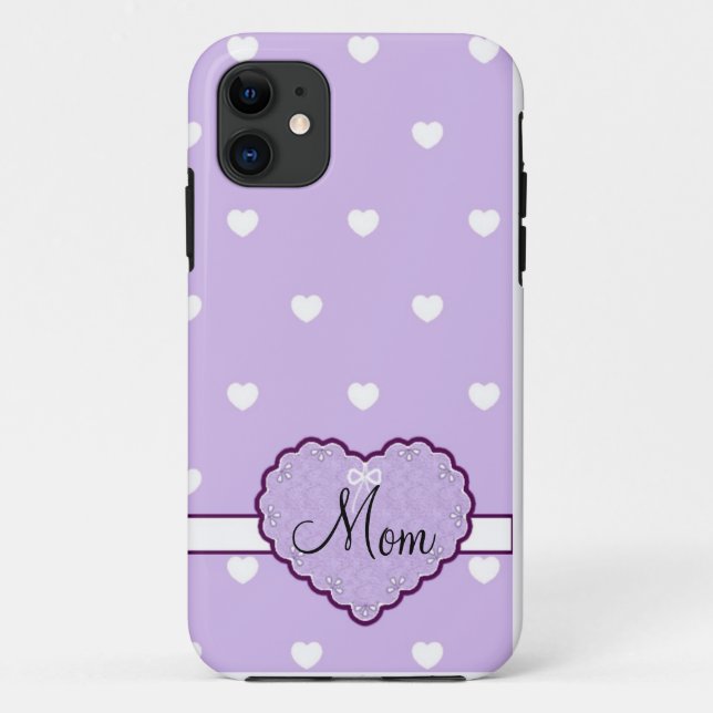 Mum's Custom Heart iPhone 5 Case (Back)