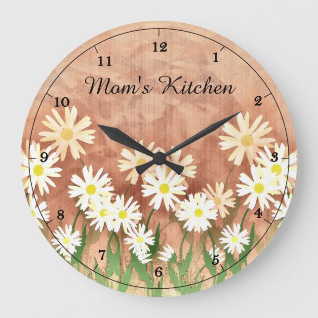 Mum's Daisy Kitchen Clock (Front)