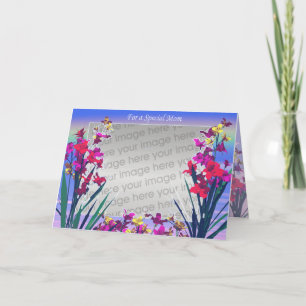 Mum's Day Special Flowers (photo frame) Card