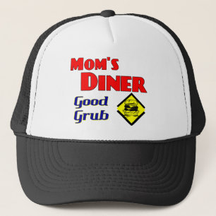 Mum's Diner Good Grub Retro Restaurant Trucker Hat