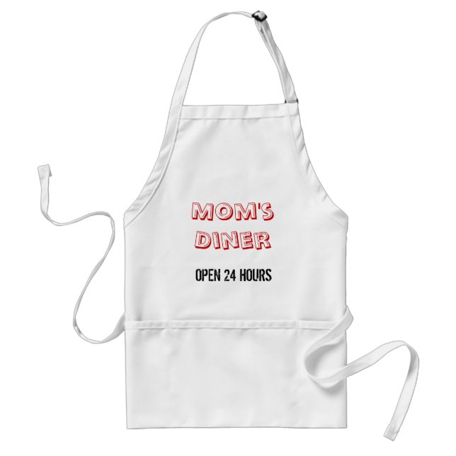 Mum's Diner, OPEN 24 HOURS Standard Apron (Front)