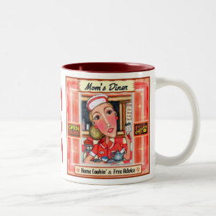 Mum's Diner Retro Kitchen Art Design Mug