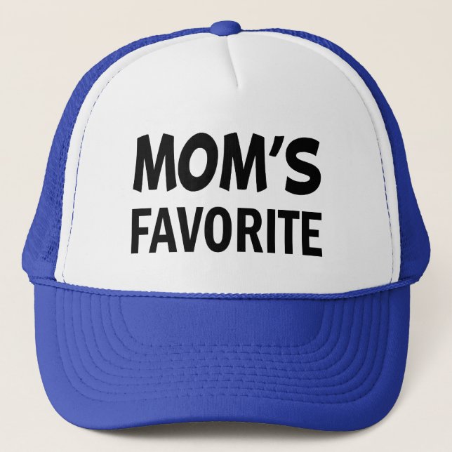 Mum's Favourite child funny saying hat (Front)