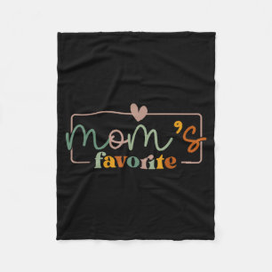Mum's favourite funny saying mother's day fleece blanket