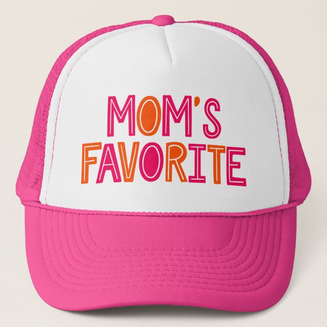 Mum's Favourite. Trucker Hat (Front)