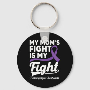 Mum's Fight Is My Fight Purple Fibromyalgia Awaren Key Ring