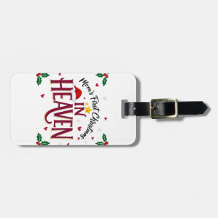 Mum's First Christmas in Heaven Memorial Luggage Tag