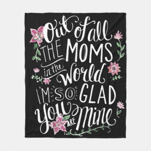 Mum's Floral Garden Blanket