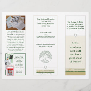 Mum's Genealogy Brochures PNG #2 Dk Green
