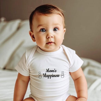 Mum's Happiness. Simple Baby Bodysuit