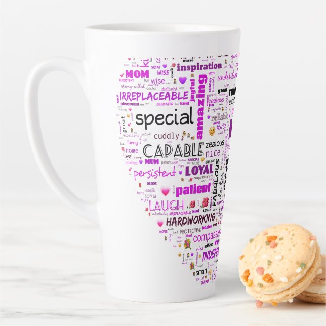 Mum's Heart Latte Mug (In Situ)