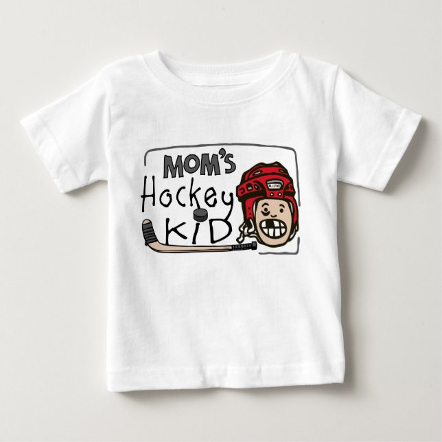 Mum's Hockey Kid Baby T-Shirt (Front)