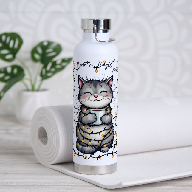 Mum's Jingle Juice  Water Bottle (Yoga (Rotated))