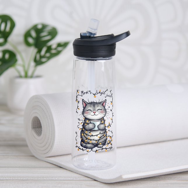 Mum's Jingle Juice  Water Bottle (Yoga (Rotated))