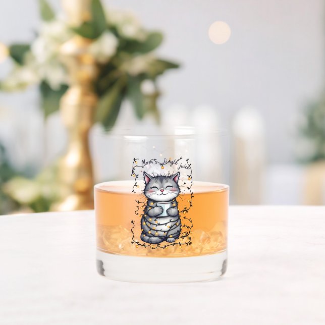 Mum's Jingle Juice  Whiskey Glass (Insitu (Wedding))
