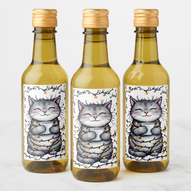 Mum's Jingle Juice  Wine Label (Bottles)