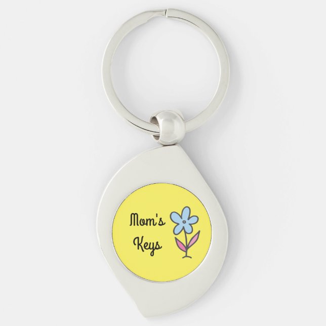 Mum's Keys with Flower keychain (Front)