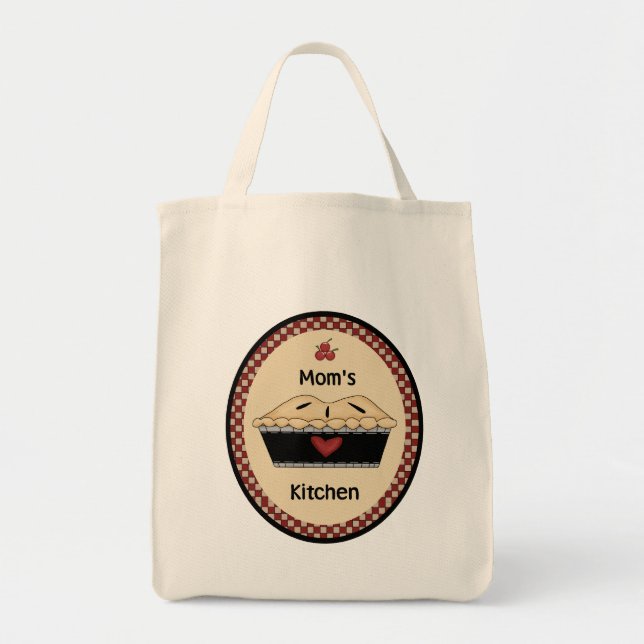 Mum's Kitchen - Cherry Pie Grocery Bag (Front)