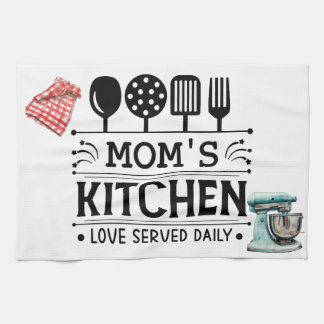 Mum's Kitchen Love Served Daily Kitchen Towel