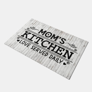 Mum's Kitchen loved word art Doormat