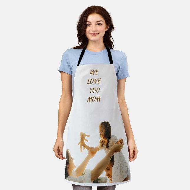 Mum's Kitchen Magic | Personalised Cooking Apron (Worn)