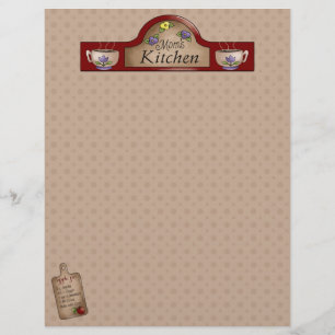 Mum's Kitchen Recipe Pages (Un-Lined)