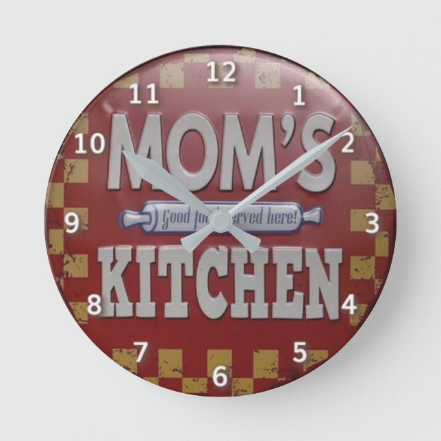 Mum's kitchen vintage  round clock (Front)