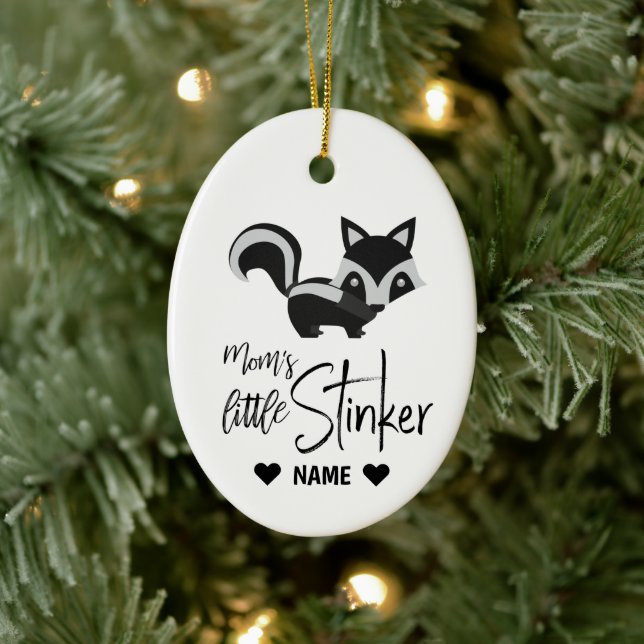 Mum's Little Stinker Ceramic Ornament (Tree)