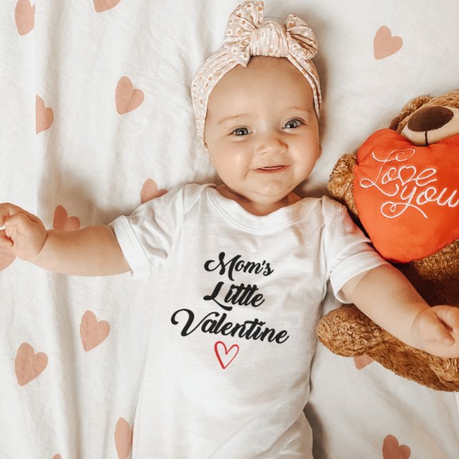 Mum's Little Valentine Baby's First Valentine's  B Baby Bodysuit (Creator Uploaded)