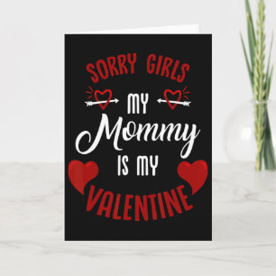 Mum's Little Valentine Sweetheart Family Love Funn Card